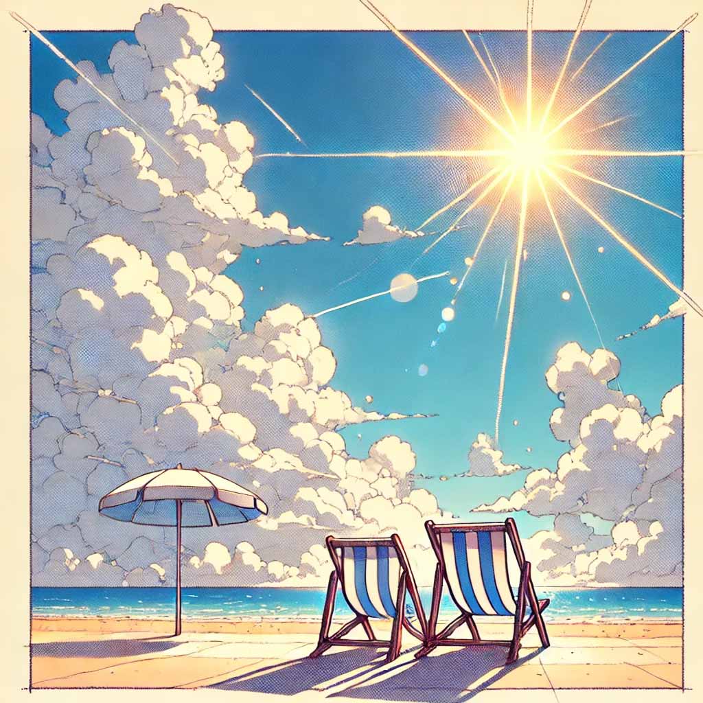 恋が始まりそうな夏の日差し