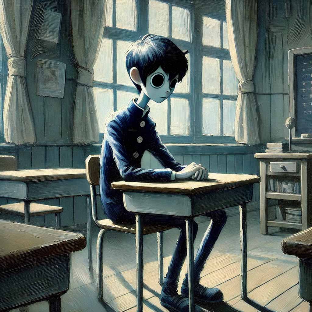 体育の時間を恐怖している中学生男子