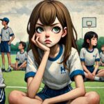 運動音痴で不機嫌な中学生女子