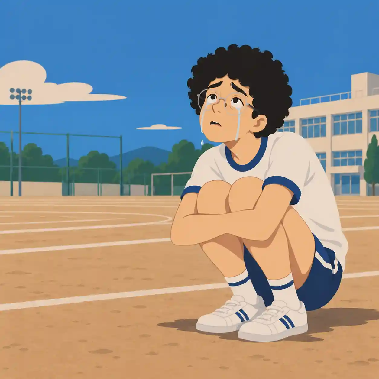 運動音痴でガックリする男子