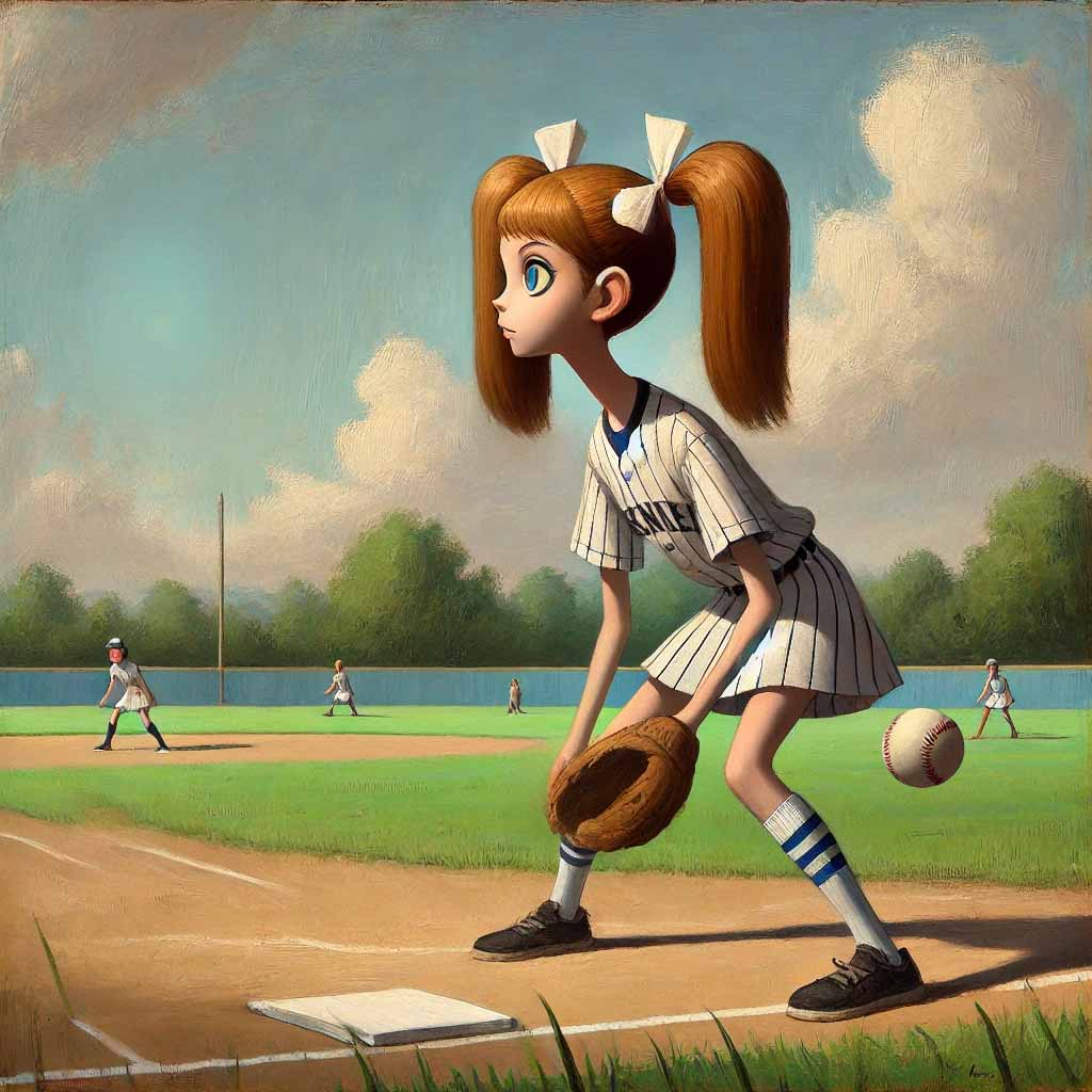 お約束のトンネルをする中学生女子