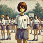 運動音痴で仲間に加われない中学生女子