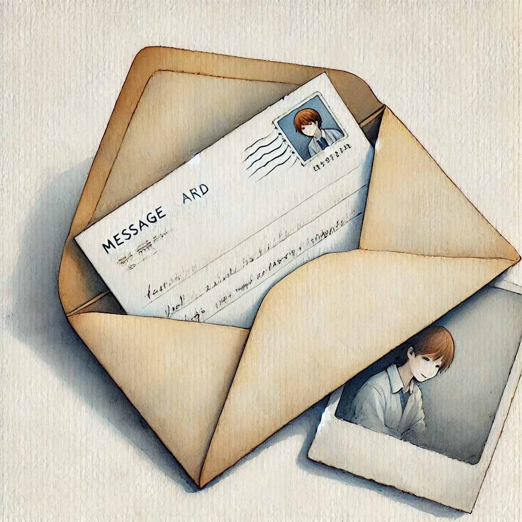 メッセージカード　写真
