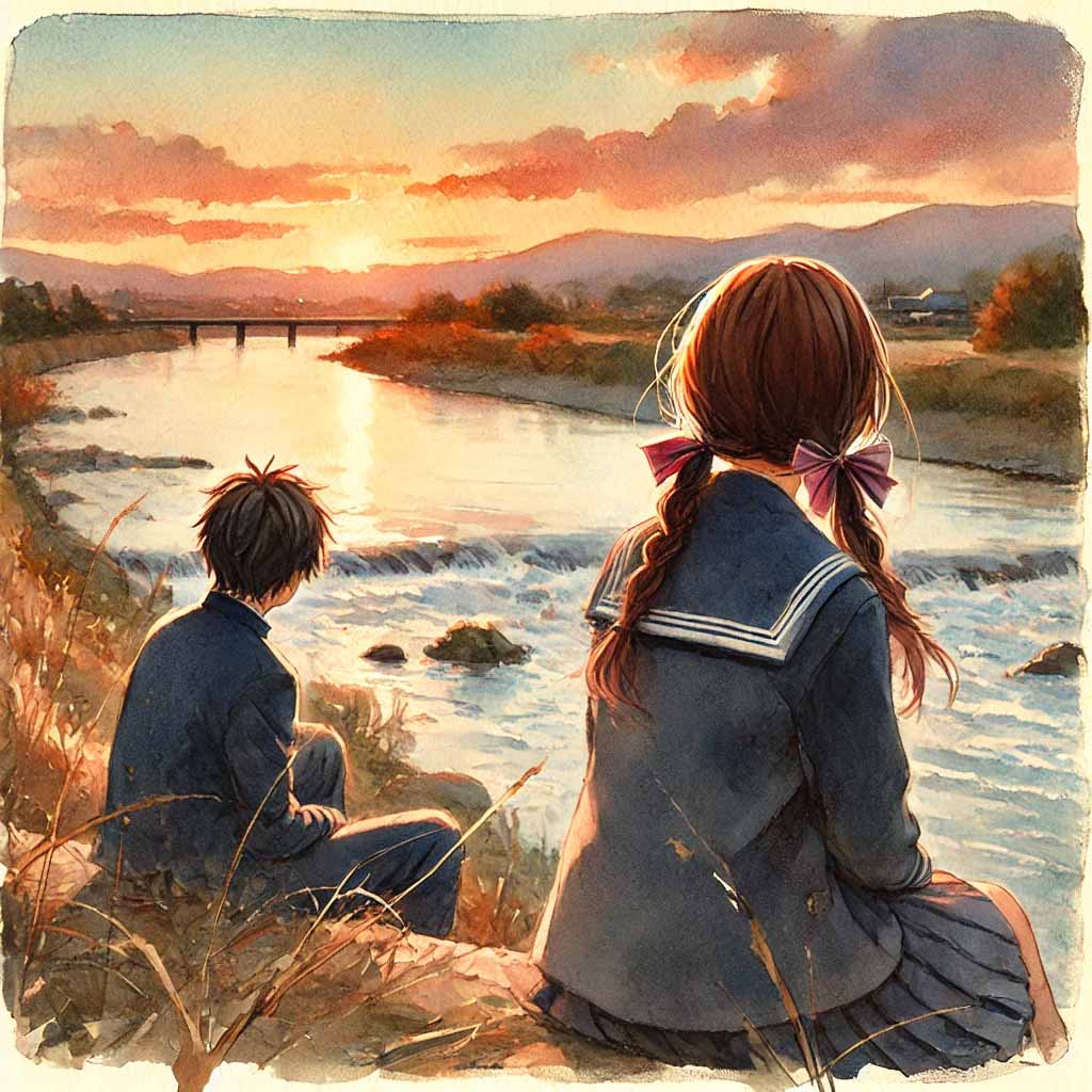 寄り道している二人