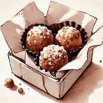 トリュフが3つのバレンタインパッケージ