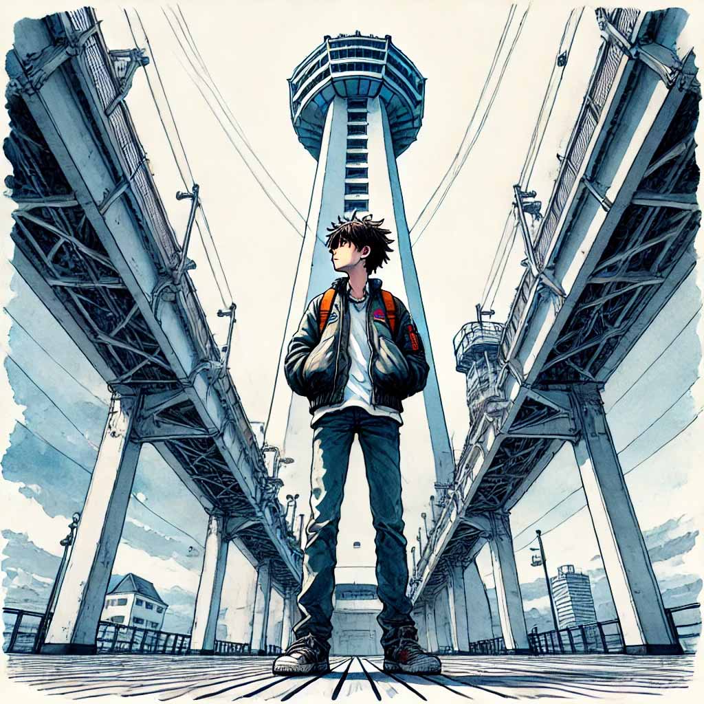 もらう準備万端の中学生男子