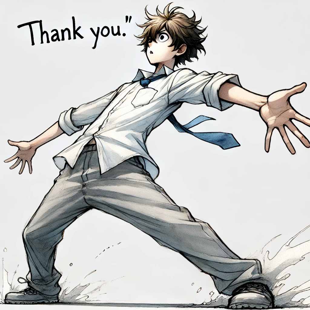 ありがとうが言える男子