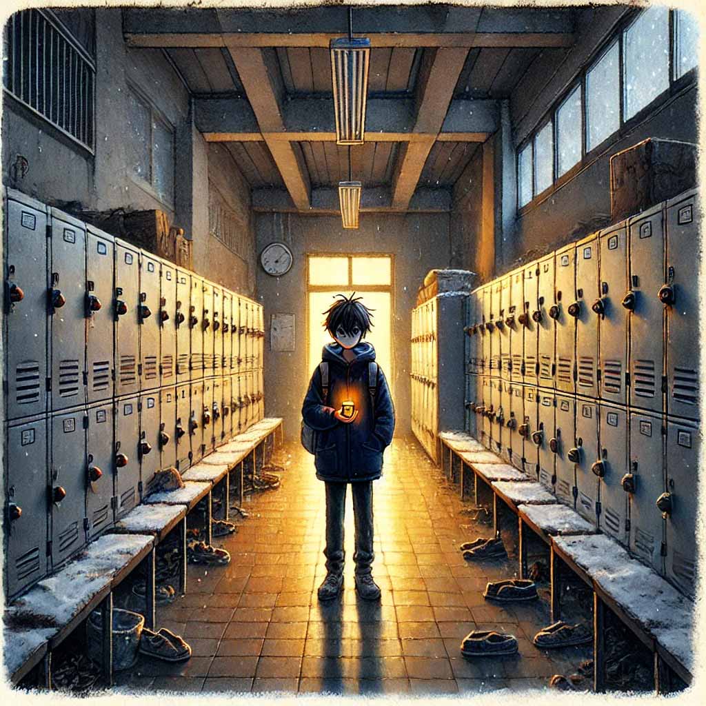 ロッカールームでもらったチョコ　中学生男子