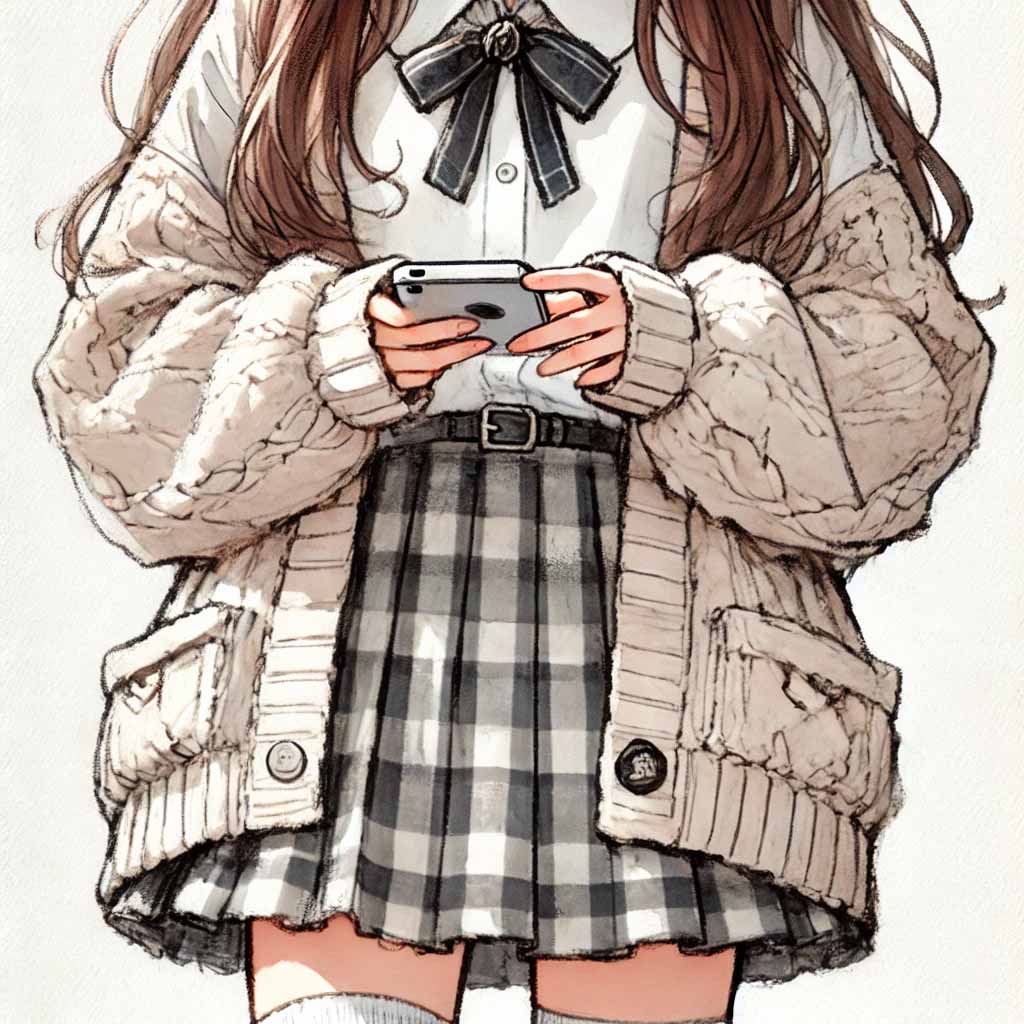 LINEで男子を呼び出す中g買うせい女子
