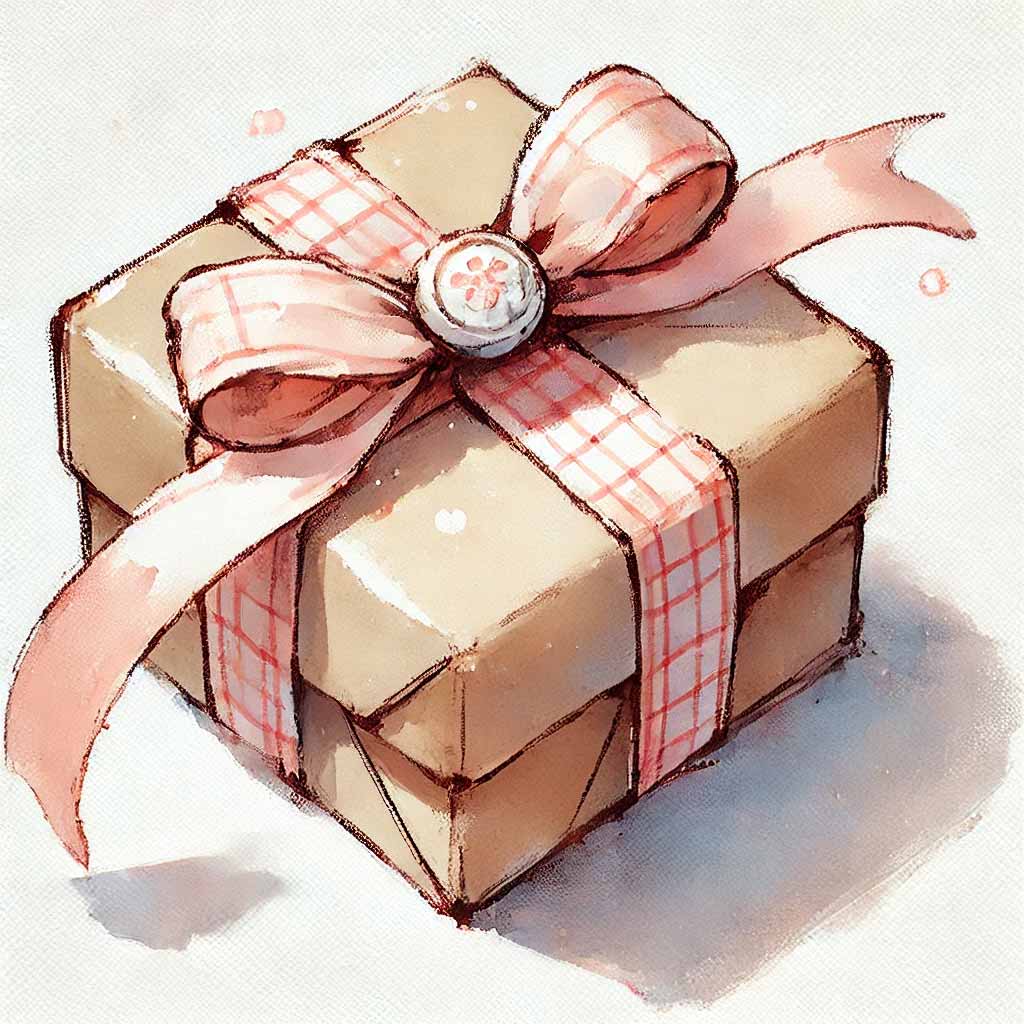 小さなプレゼントの箱