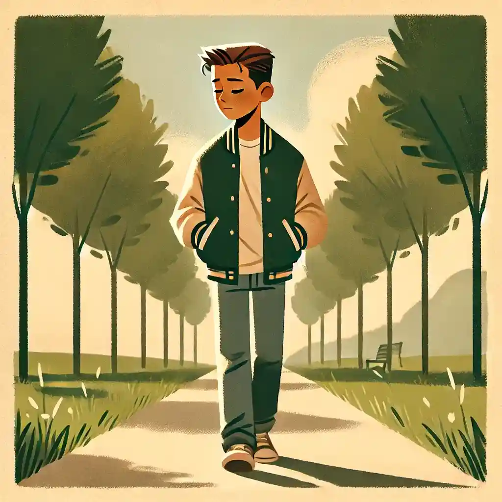 悩んでいる男子