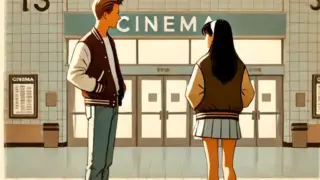 不b理帰って女の子を見ている男子