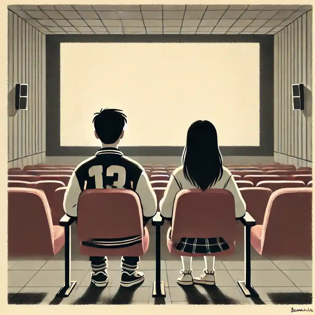 シートに座っている男女