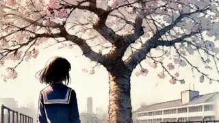 卒業式の桜
