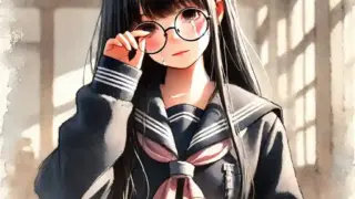 泣いている中学生女子