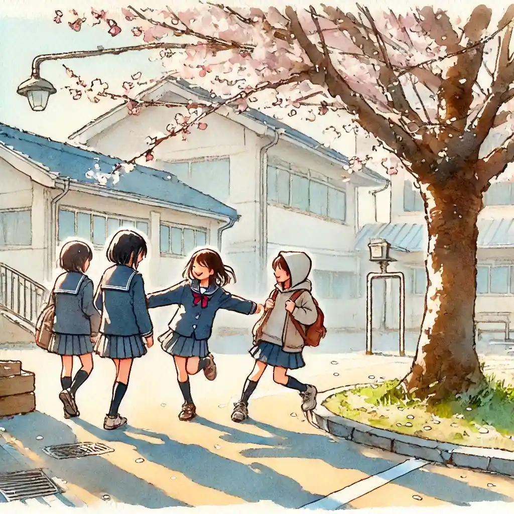 写真撮った後もふざけてる友達