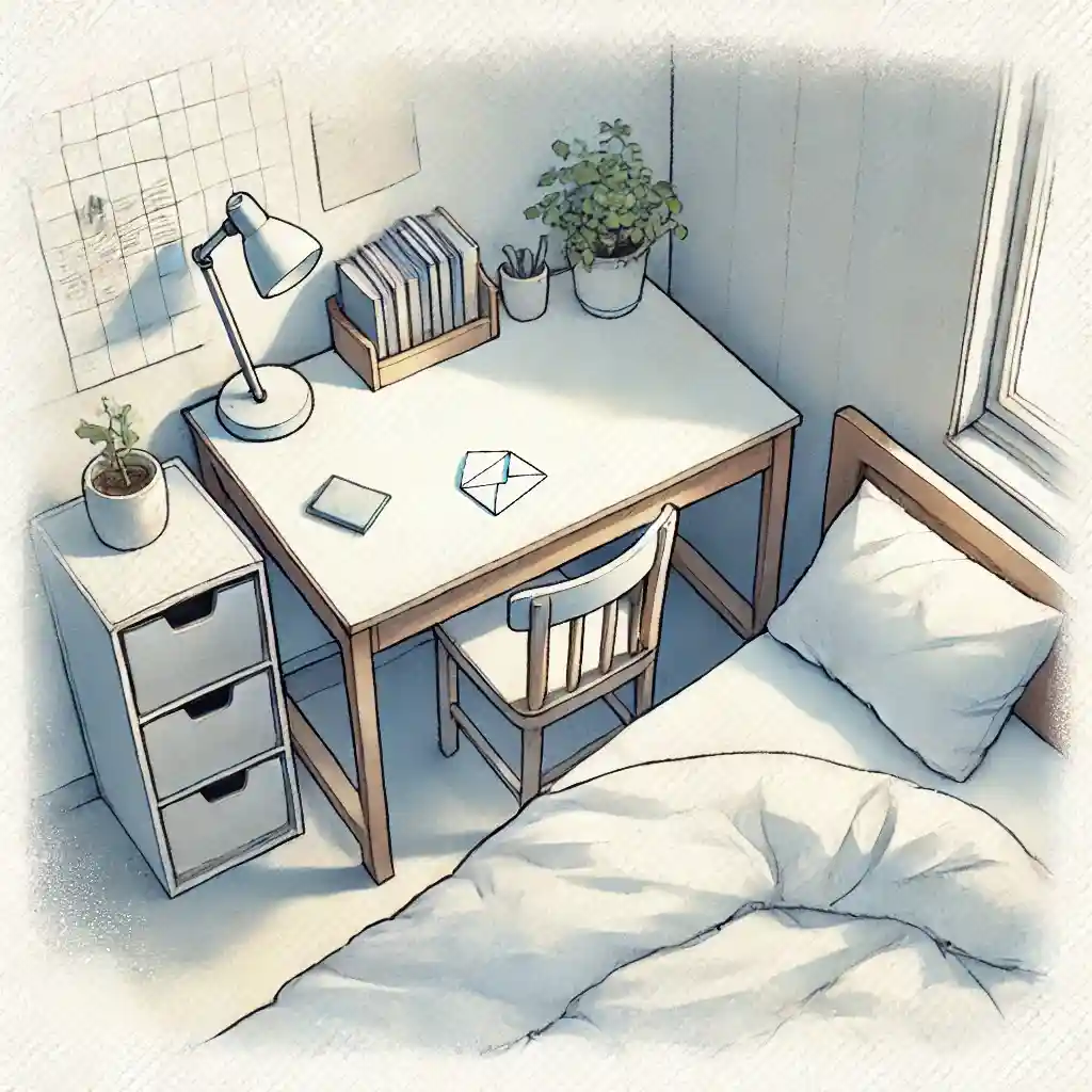 机の上の手紙