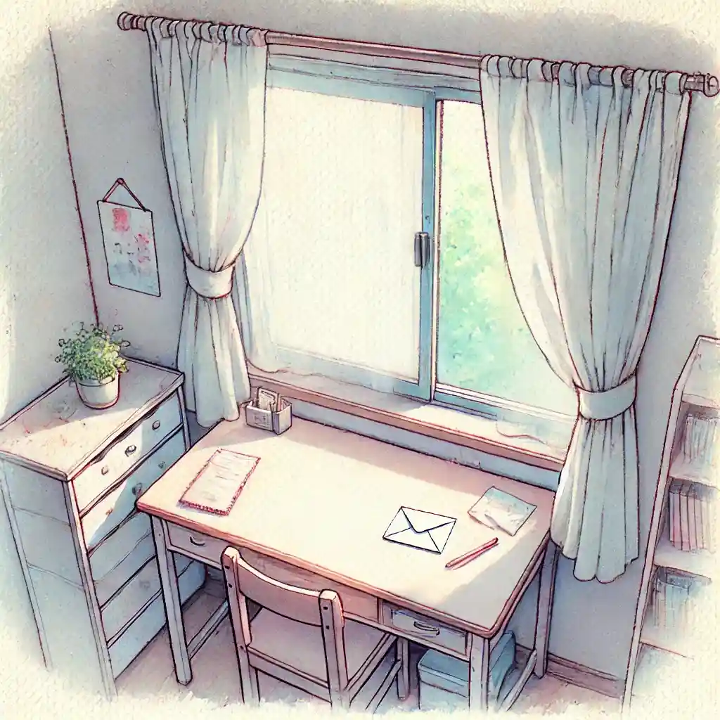 机の上の手紙