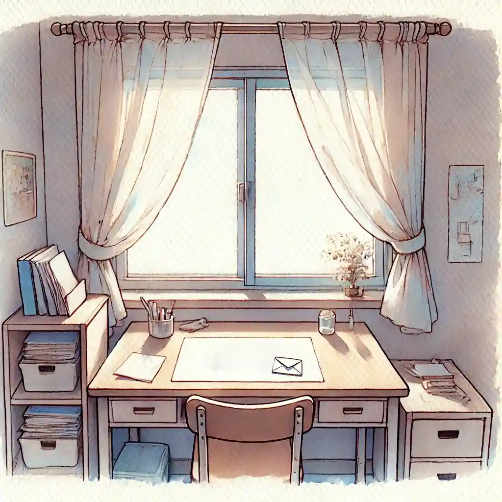 机の上の手紙