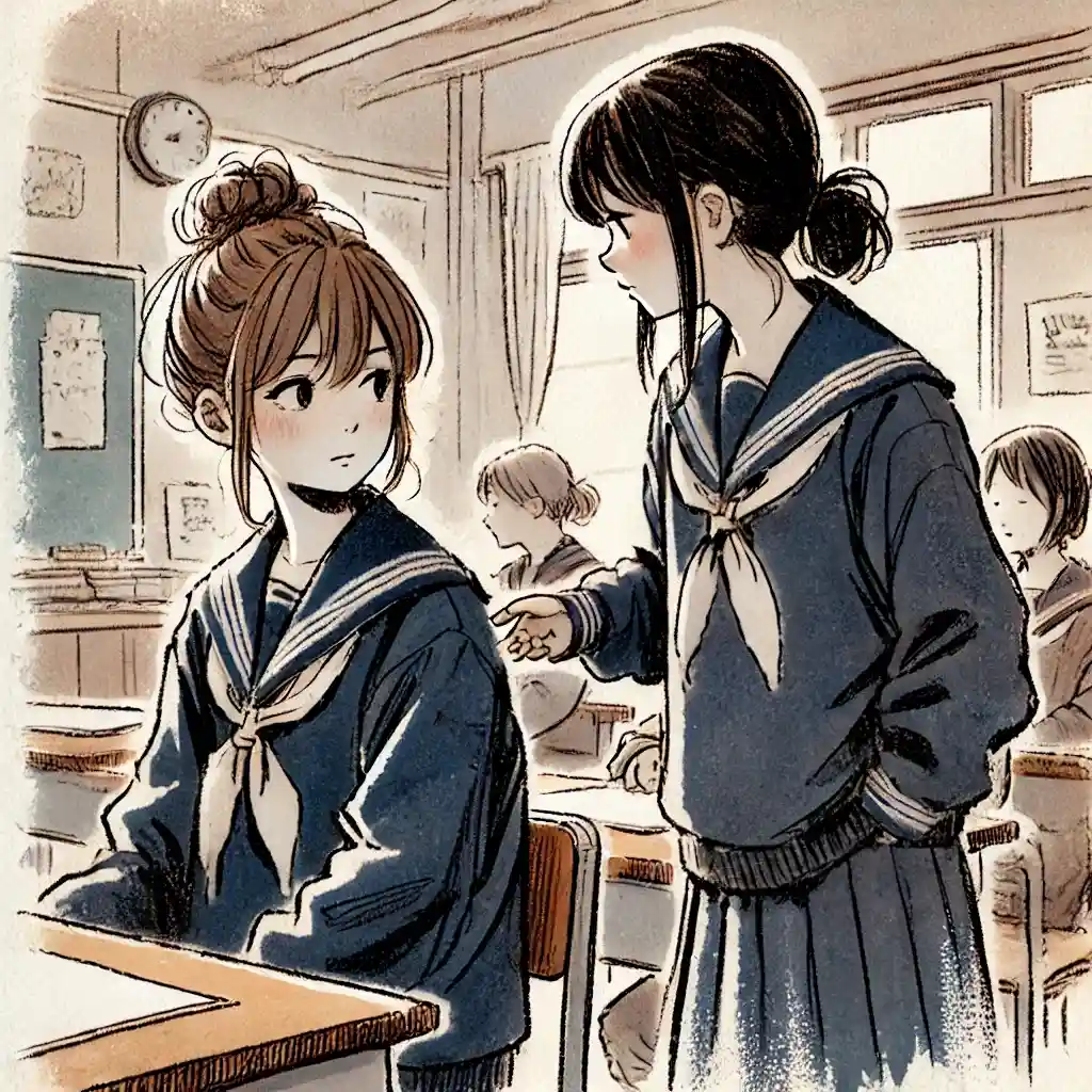 会話がうまくいかない中学生女子