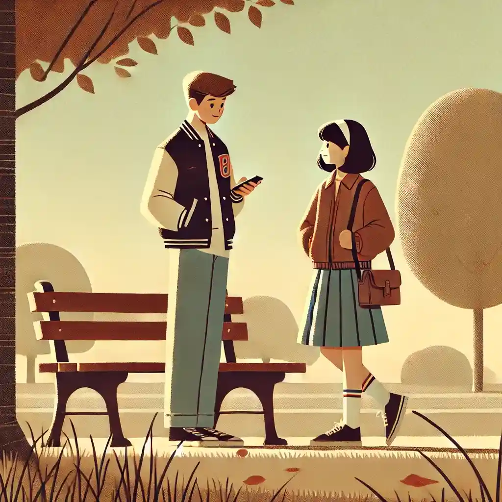 映画に誘っている男子