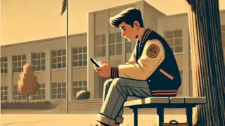 LINEで誘っている男子