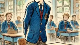 自己紹介をしている中学生男子