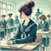 クラス替えが最悪に感じている中学生女子