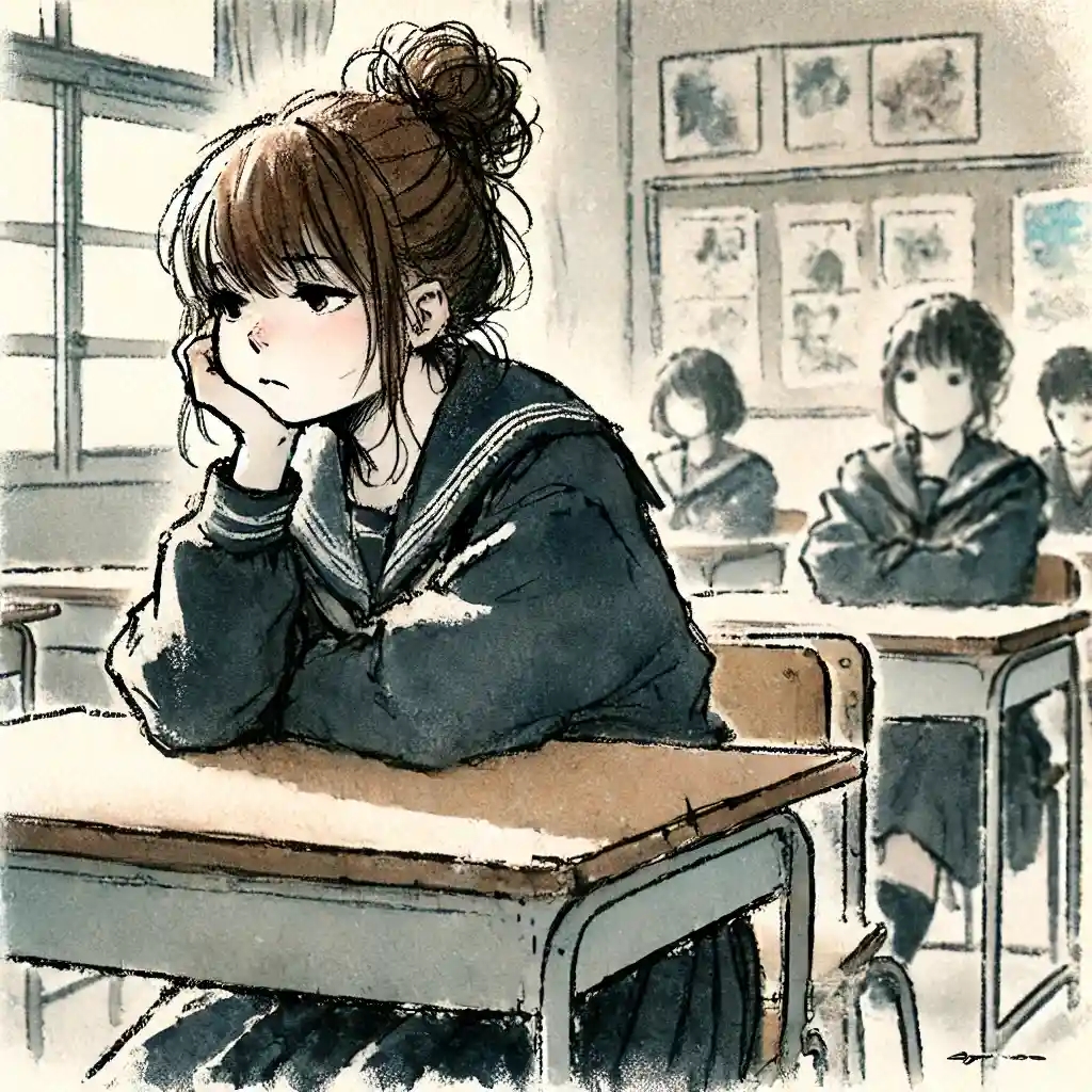 憂鬱レベル２の女子中学生