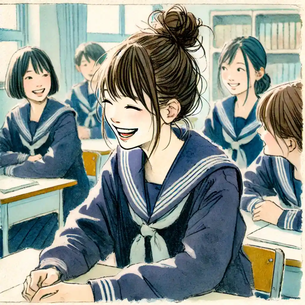 心が軽くなった中学生女子