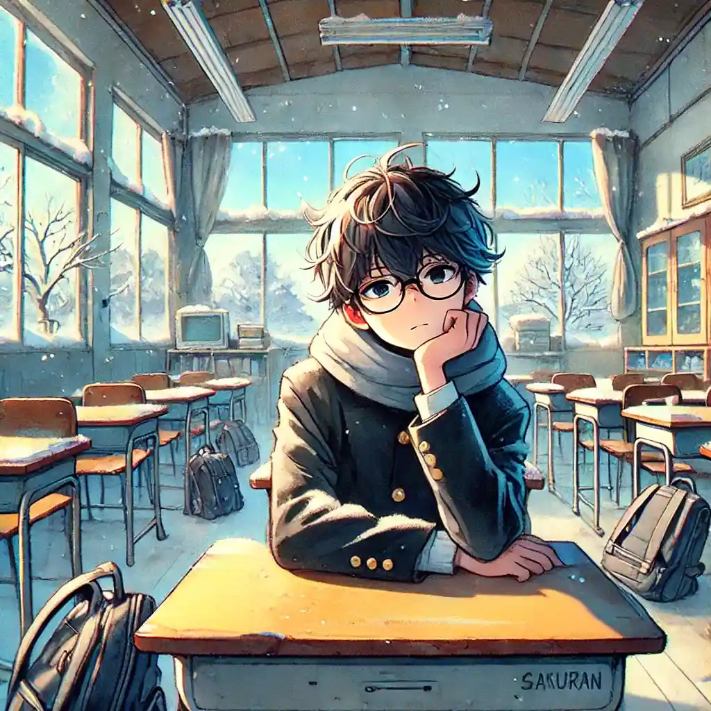 ちょっと塞いでいる男子