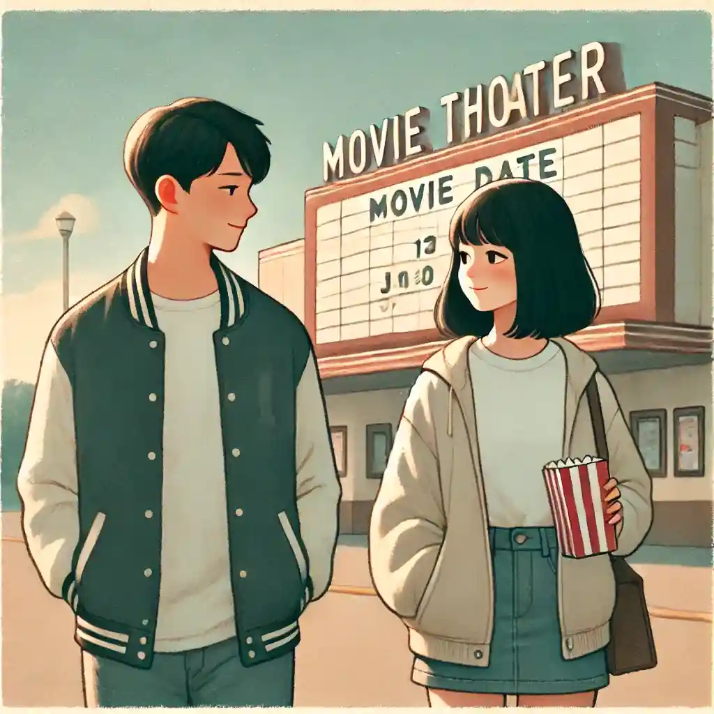 まだ付き合ってないけど一緒に映画を見にきた二人