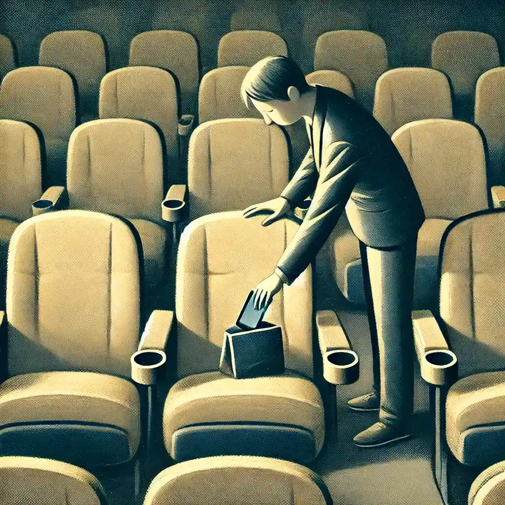 持ってきたバッグをシートに置く