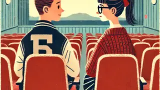 映画館のカップル