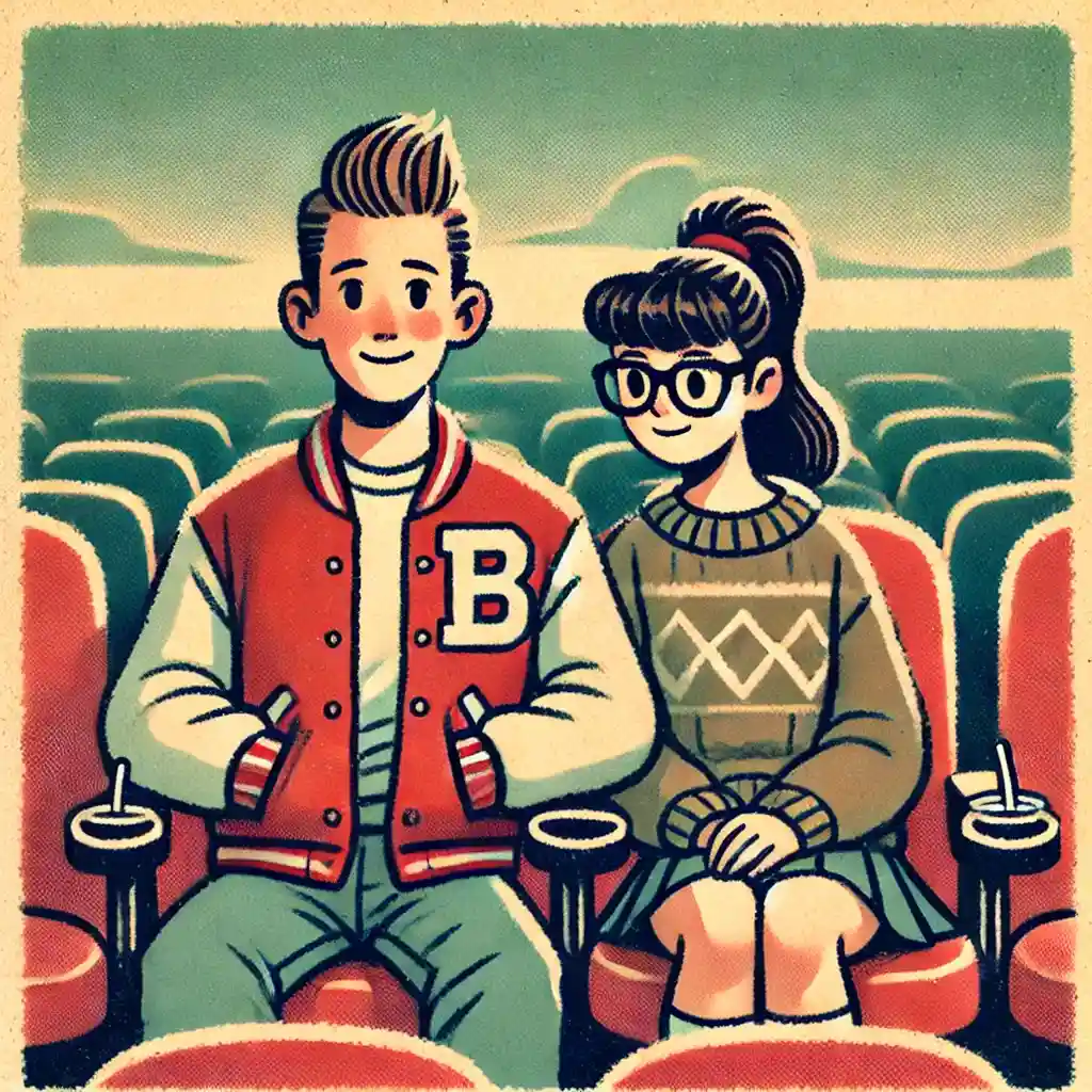 映画館のカップル