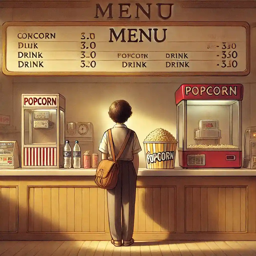 劇場内の売店は高い　のイメージ