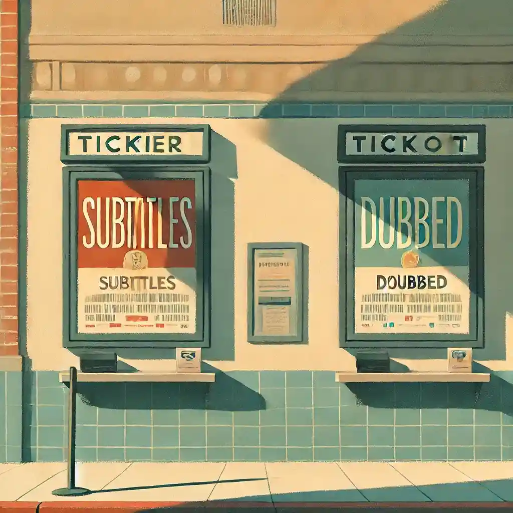 字幕　吹き替えのチケット売り場