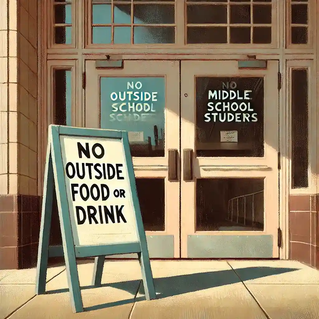 持ち込み禁止の注意書き