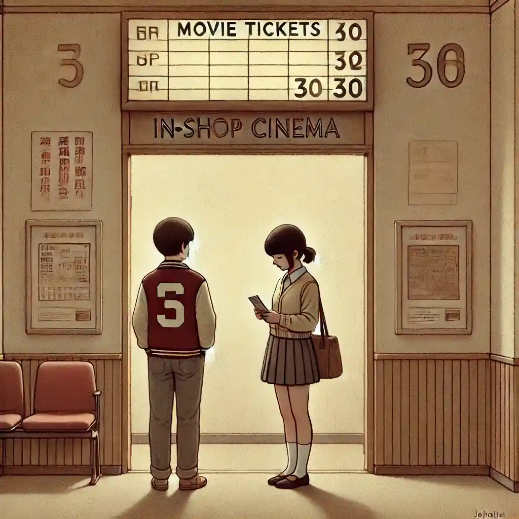 映画館に来た男女