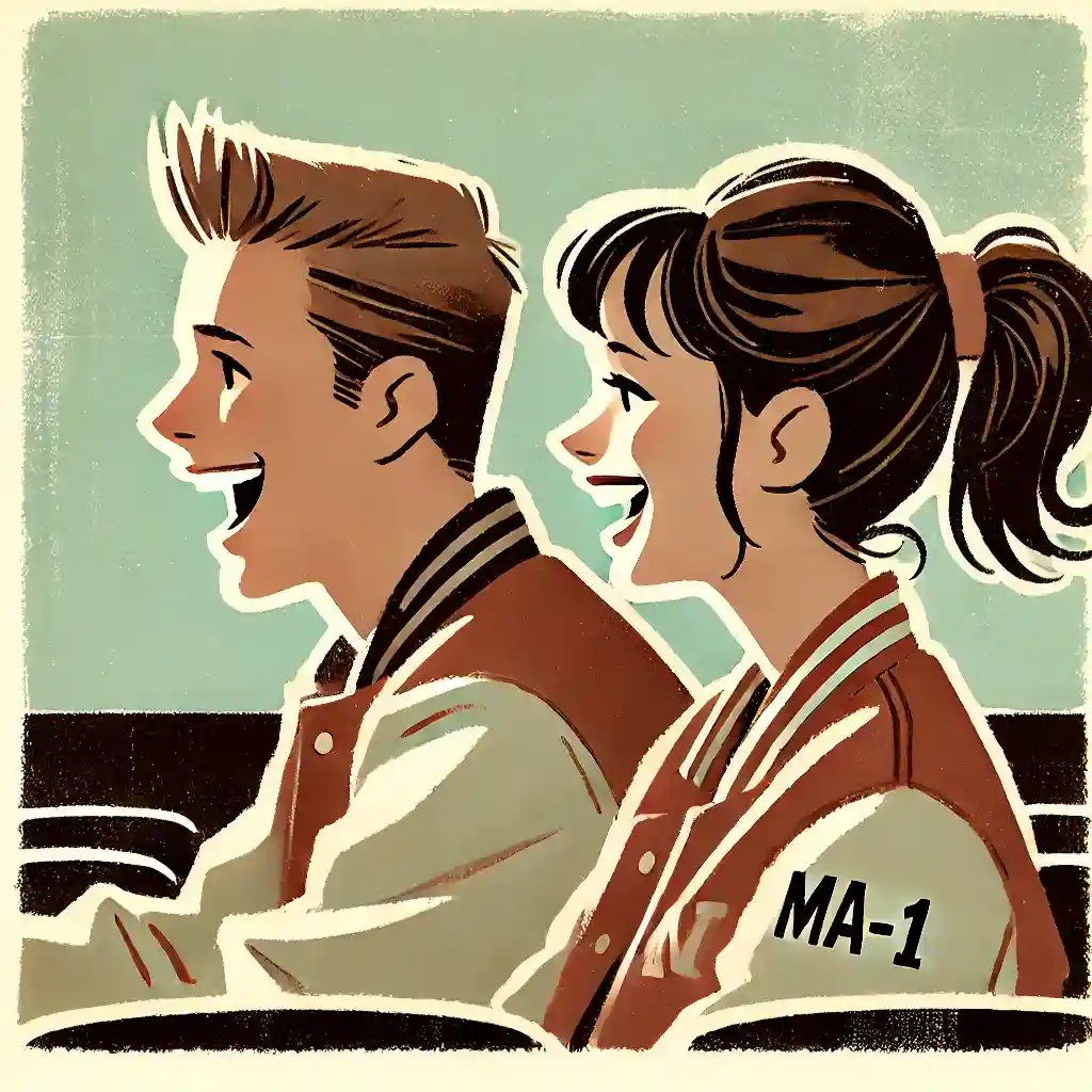 楽しく映画を見ている男女