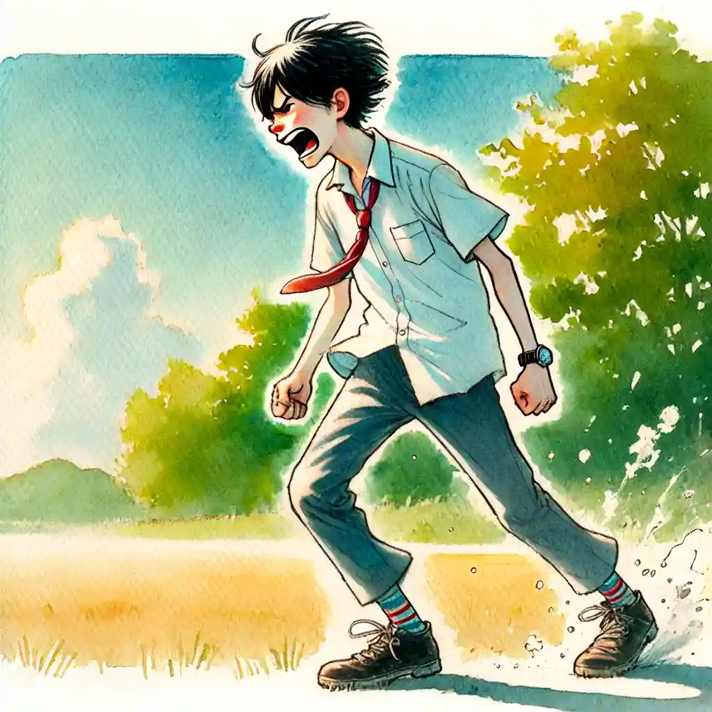 癇癪起こしてしまった中学生男子