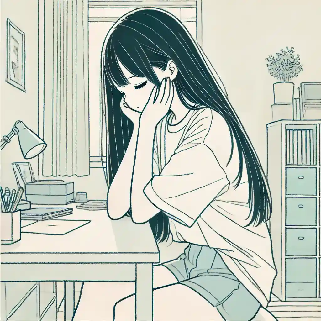 考えている女子