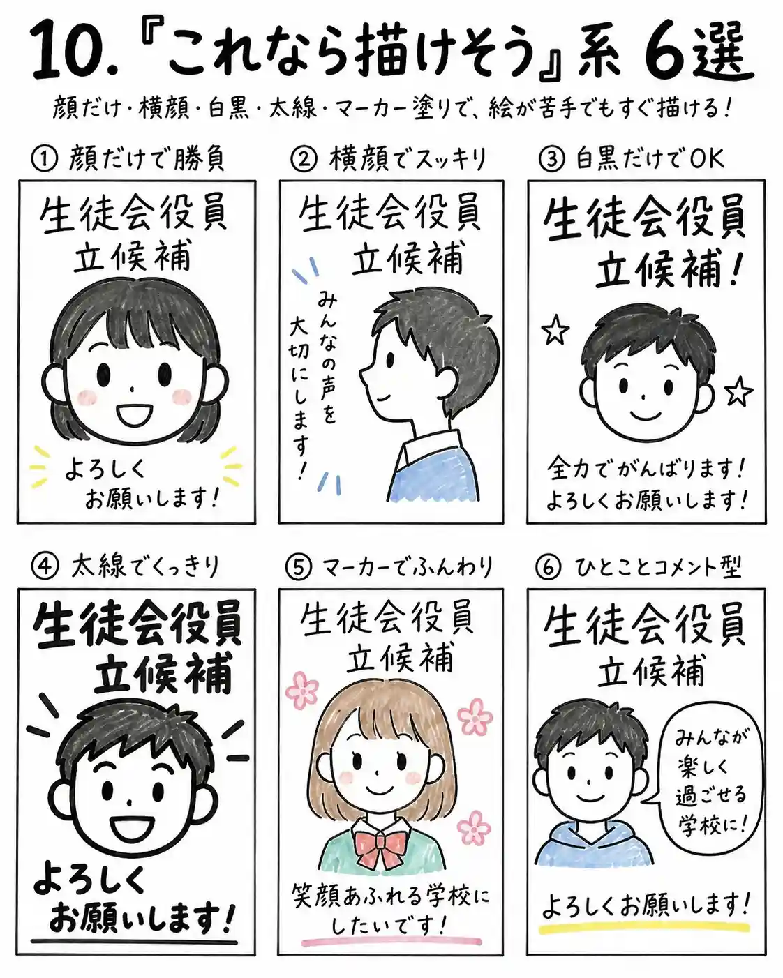 誰でもかけそうなポスター図案６