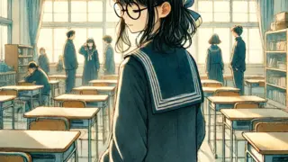 友達関係に少しつけれている中学生女子