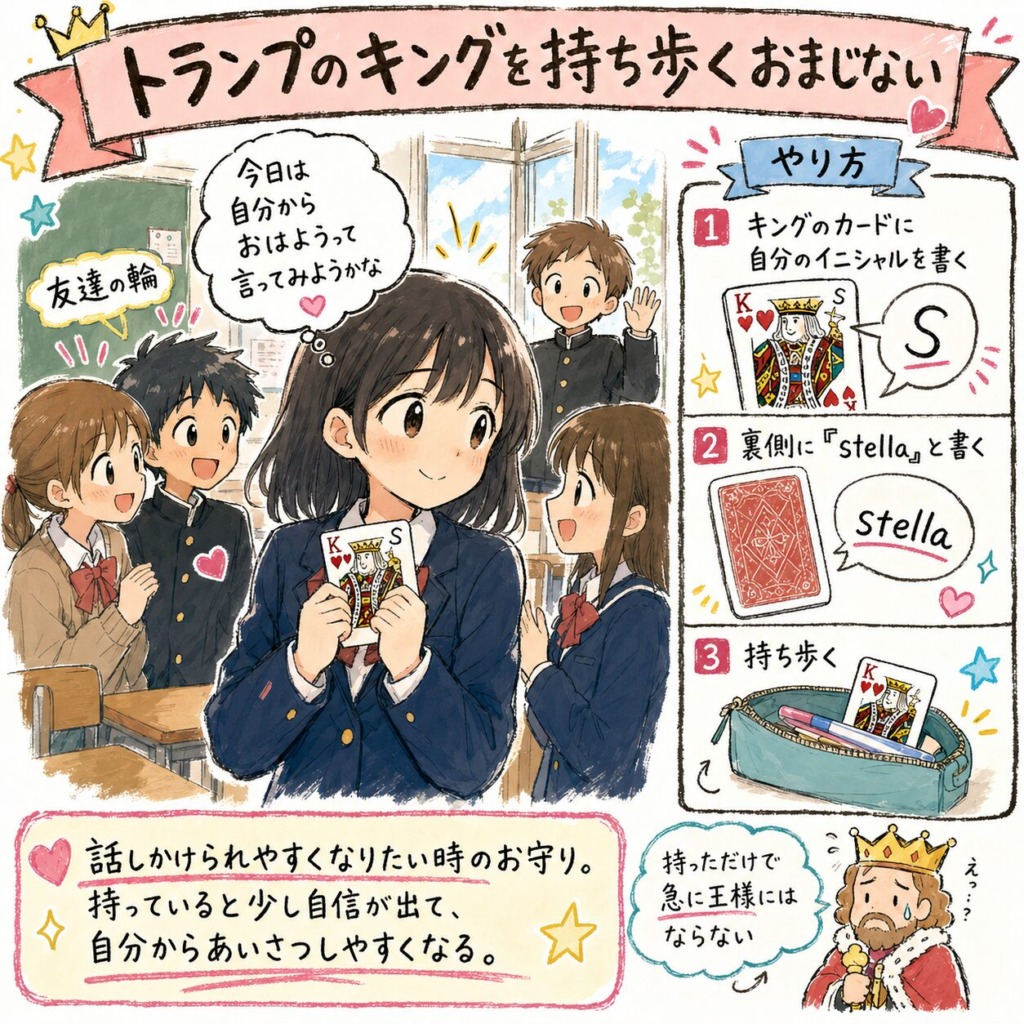 トランプのキングを持ち歩くおまじない