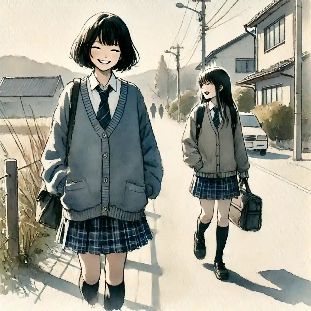 友達と一緒に下校