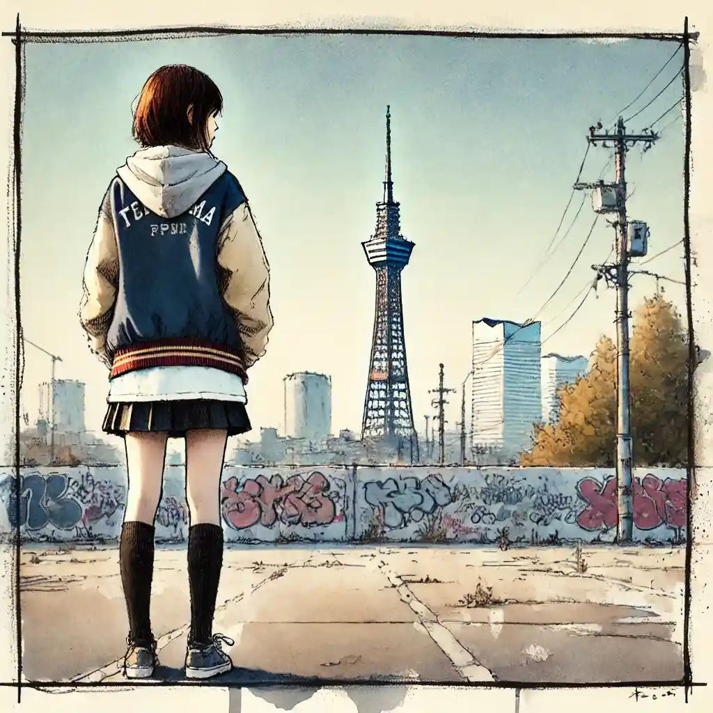 ヨコハマに一人の中学生女子