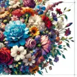 花束　クローズアップ