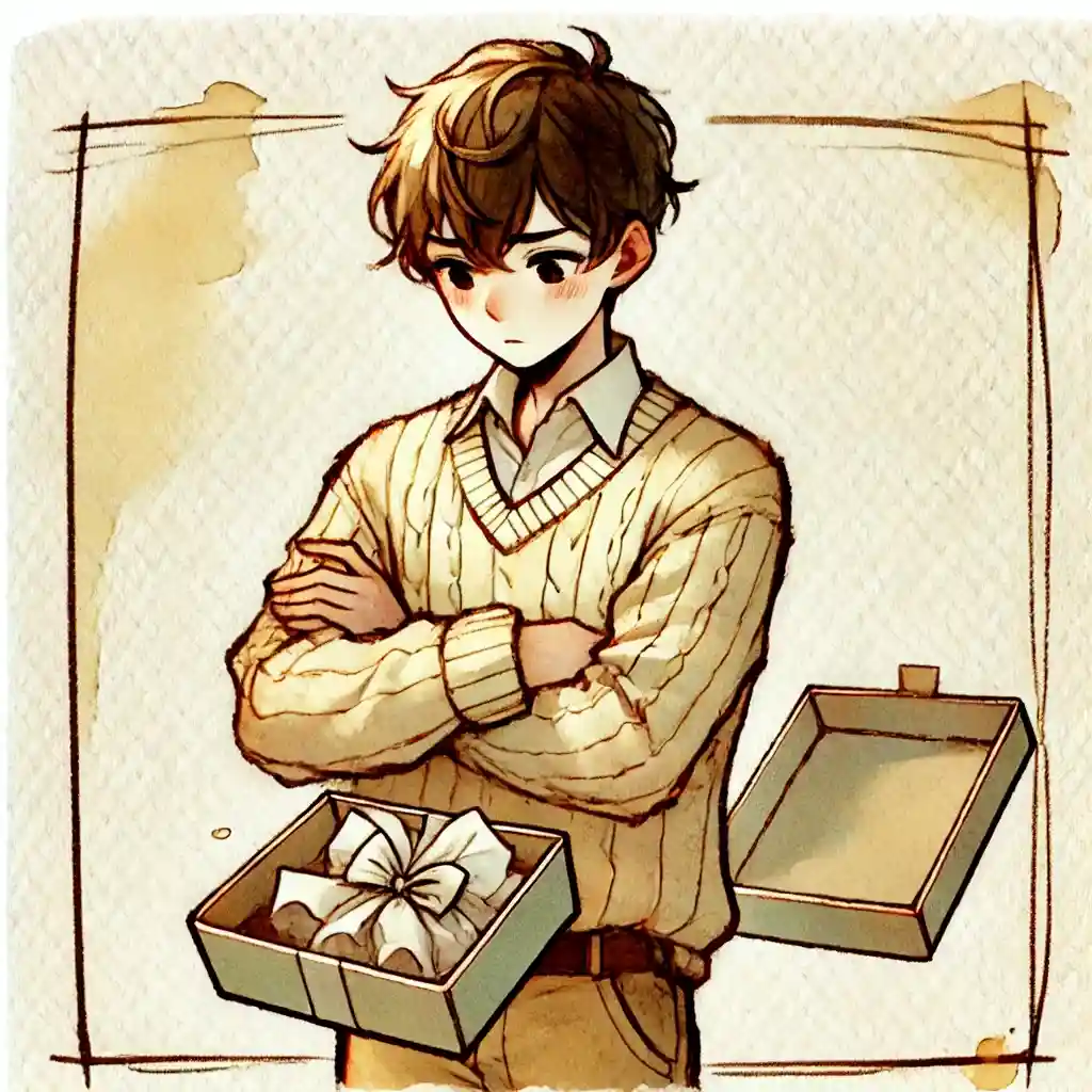 ハンカチをもらった男子