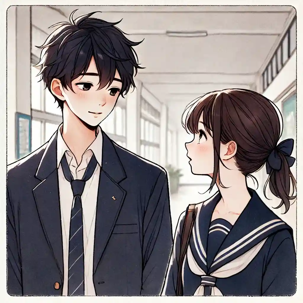 相談している男女